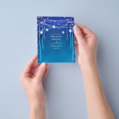 Prospectus 11,4 Cm X 14,2 Cm Invitation des Mariages forestiers éclairés (main)