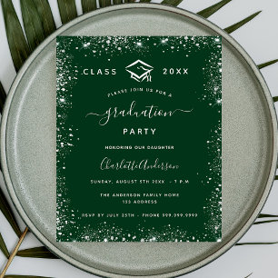 Prospectus 11,4 Cm X 14,2 Cm Invitation du budget de l'argent vert