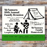 Prospectus 11,4 Cm X 14,2 Cm Invitation du camp de fin de semaine de réunion fa<br><div class="desc">Family Reunion Weekend Camp Invitation Flyer / Ce modèle polyvalent peut être modifié en invitation à l'école,  au travail ou à l'entreprise. / Conçu avec passion,  imprimé avec soin,  et emballé avec amour!</div>