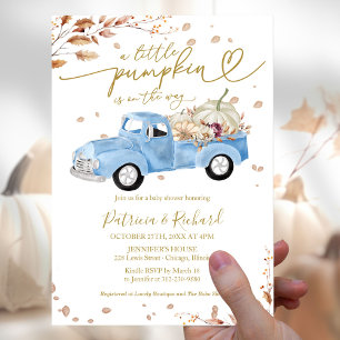 Prospectus 11,4 Cm X 14,2 Cm Invitation pour la Baby Shower de Petit Garçon Pet