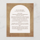 Prospectus 11,4 Cm X 14,2 Cm Invitation pour un mariage champêtre avec repas-pa (Dos)