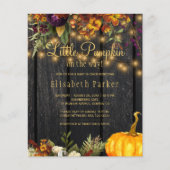 Prospectus 11,4 Cm X 14,2 Cm Invitation shower bébé automne pas cher (Devant)