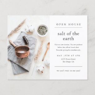 Prospectus 11,4 Cm X 14,2 Cm Invitation simple et moderne pour une journée port