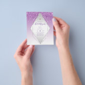 Prospectus 11,4 Cm X 14,2 Cm Invitations BAT MITZVAH brillants Parties scintill (main)