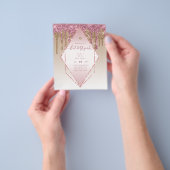 Prospectus 11,4 Cm X 14,2 Cm Invitations BAT MITZVAH brillants Parties scintill (main)