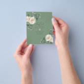 Prospectus 11,4 Cm X 14,2 Cm INVITATIONS BUDGÉTAIRES - TOUT ÉVÉNEMENT - Roses b (main)