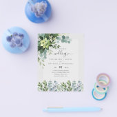 PROSPECTUS 11,4 CM X 14,2 CM INVITATIONS DE MARIAGE BUDGÉTAIRE DATES D'ÉPARGNE (Simple)