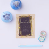 Prospectus 11,4 Cm X 14,2 Cm INVITATIONS DE MARIAGE BUDGÉTAIRE Parties scintill (Simple)