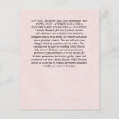 Prospectus 11,4 Cm X 14,2 Cm INVITATIONS DE MARIAGE BUDGÉTAIRE Parties scintill (Dos)