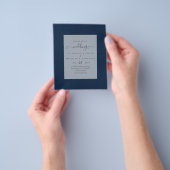 Prospectus 11,4 Cm X 14,2 Cm INVITATIONS DE MARIAGE BUDGÉTAIRE - Script minimal (main)