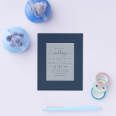 Prospectus 11,4 Cm X 14,2 Cm INVITATIONS DE MARIAGE BUDGÉTAIRE - Script minimal (Simple)