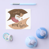 Prospectus 11,4 Cm X 14,2 Cm J'aime mon café Retro Java (Simple)