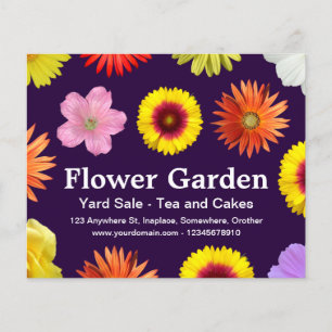Prospectus 11,4 Cm X 14,2 Cm Jardin aux fleurs - Profond pourpre 25003a