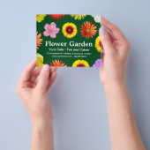 Prospectus 11,4 Cm X 14,2 Cm Jardin aux fleurs - Vert foncé 02481c (main)