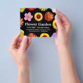 Prospectus 11,4 Cm X 14,2 Cm Jardin de fleurs - Noir (main)