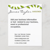 Prospectus 11,4 Cm X 14,2 Cm Jardin Feuille Vert (Devant)