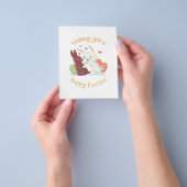 Prospectus 11,4 Cm X 14,2 Cm Je Vous Souhaite Une Bonne Pâques ! (main)