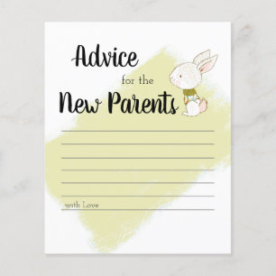 Prospectus 11,4 Cm X 14,2 Cm Jeu de Baby shower Bunny - Conseils Flyer