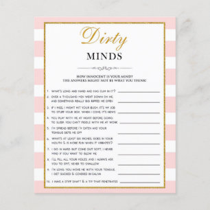 Prospectus 11,4 Cm X 14,2 Cm Jeu de Fête des mariées Black Script Dirty Mind Ri
