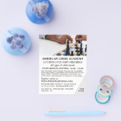 Prospectus 11,4 Cm X 14,2 Cm Jeu d'échecs, Club d'échecs Circulaire publicitair (Simple)