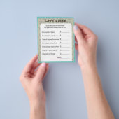 Prospectus 11,4 Cm X 14,2 Cm JEUX DE Fêtes des mariées (main)