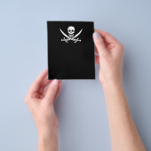 Prospectus 11,4 Cm X 14,2 Cm Jolly roger drapeau de pirate (main)