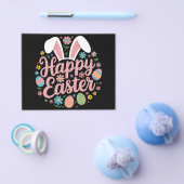 Prospectus 11,4 Cm X 14,2 Cm Joyeux Sayings de Pâques Oeuf Bunny (Simple)