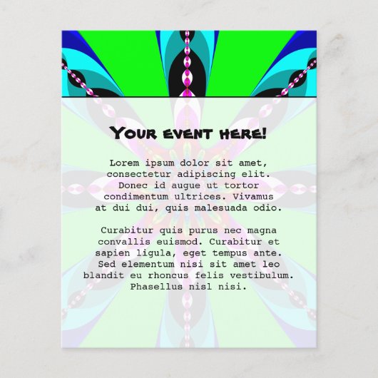 Prospectus 11,4 Cm X 14,2 Cm Kaleidozone - Fractal (Devant)