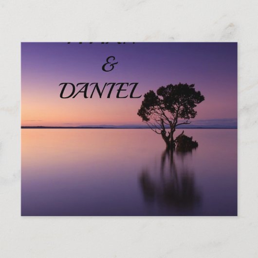 PROSPECTUS 11,4 CM X 14,2 CM LA FAIRE-PART DE MARIAGE POURPULAIRE (Devant)