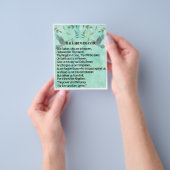 Prospectus 11,4 Cm X 14,2 Cm La prière du Seigneur (main)