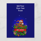 Prospectus 11,4 Cm X 14,2 Cm Lapin de Noël (Devant)