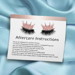 Prospectus 11,4 Cm X 14,2 Cm Lash Queen Eyelash Extensions Rose Gold Afcare<br><div class="desc">Eyelash Extensions Rose Gold Frontière Instructions de post-soins.</div>