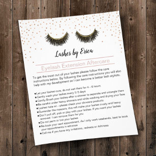 Prospectus 11,4 Cm X 14,2 Cm Lashes Artiste maquillage Eyelash Instruction de p