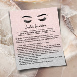 Prospectus 11,4 Cm X 14,2 Cm Lashes Extensions Eyelash Extensions<br><div class="desc">Lashes Maquillage Artiste post-soins Instruction Rose Gold Flyers.</div>