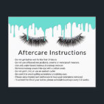 Prospectus 11,4 Cm X 14,2 Cm Lashes maquillage Artiste Turquoise moderne Drives<br><div class="desc">Lashes Maquillage Artiste Turquoise Conduites Modernes Instructions d'après-soins.</div>