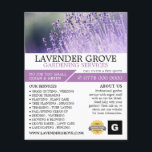Prospectus 11,4 Cm X 14,2 Cm Lavande violette, Service de jardinage, Horticulte<br><div class="desc">Purple Lavande,  Service de jardinage,  Horticulteur Publicité Flyer par The Carte de visite Store.</div>