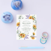 Prospectus 11,4 Cm X 14,2 Cm Lavender Sunflower Budget Douche nuptiale invitati (Simple)