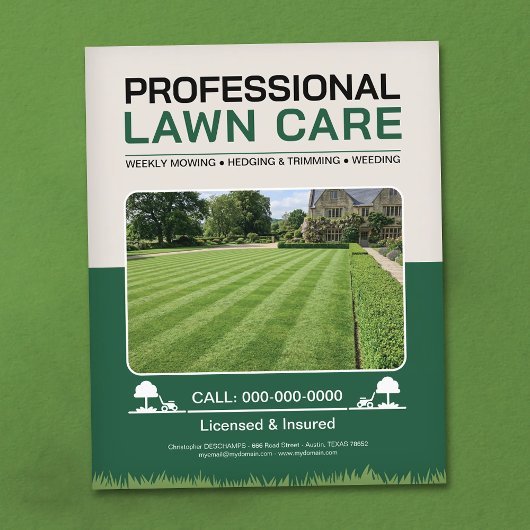Prospectus 11,4 Cm X 14,2 Cm Lawn Care Services