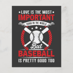 Prospectus 11,4 Cm X 14,2 Cm Le baseball est plutôt bien