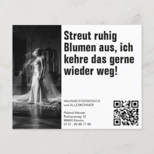 Prospectus 11,4 Cm X 14,2 Cm Le dépliant du service de conciergerie quelque peu