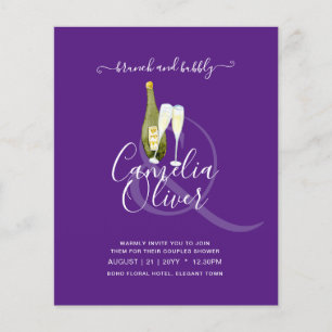 Prospectus 11,4 Cm X 14,2 Cm LeahG BUDGET Brunch Bubbly Mariage de Fête des mar