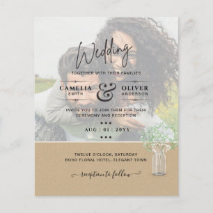 Prospectus 11,4 Cm X 14,2 Cm LeahG BUDGET Gypsophila PHOTO OVERLAY Mariage