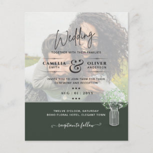 Prospectus 11,4 Cm X 14,2 Cm LeahG BUDGET Gypsophila PHOTO OVERLAY Mariage
