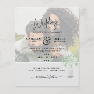 Prospectus 11,4 Cm X 14,2 Cm LeahG BUDGET Gypsophila PHOTO OVERLAY Mariage