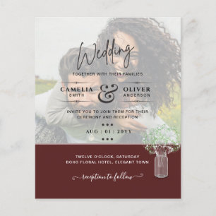 Prospectus 11,4 Cm X 14,2 Cm LeahG BUDGET Gypsophila PHOTO OVERLAY Mariage Flye