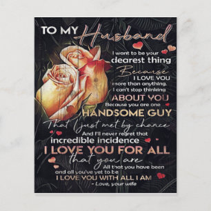 Prospectus 11,4 Cm X 14,2 Cm Lettre mignonne pour mari   Décoration familiale  