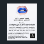 Prospectus 11,4 Cm X 14,2 Cm Lèvres bleues, agence de modélisation, agent modèl<br><div class="desc">Lèvres Bleues,  Agence De Modélisation,  Agent Modèle Flyers Publicitaires Par Le Magasin Carte de visite.</div>