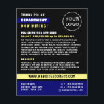 Prospectus 11,4 Cm X 14,2 Cm Ligne Bleue & Logo, Agent de police, Recrutement e<br><div class="desc">Blue Line & Logo,  Police Officer,  Law Recruitment Flyer by The Carte de visite Store.</div>