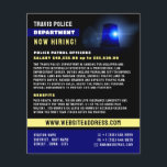 Prospectus 11,4 Cm X 14,2 Cm Ligne Bleue & Siren, Recrutement d'agents de polic<br><div class="desc">Ligne bleue & Siren,  Circulaire de recrutement des policiers par le magasin Carte de visite.</div>
