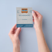 Prospectus 11,4 Cm X 14,2 Cm Logo, Bed & Breakfast Hébergement Advert (main)